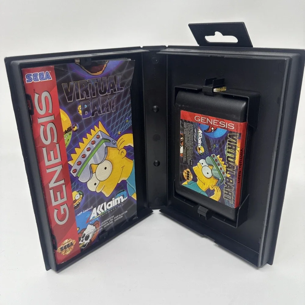 Sega Genesis Virtual Bart Simpsons 1994 Sega Genesis Complete CIB Authentic
